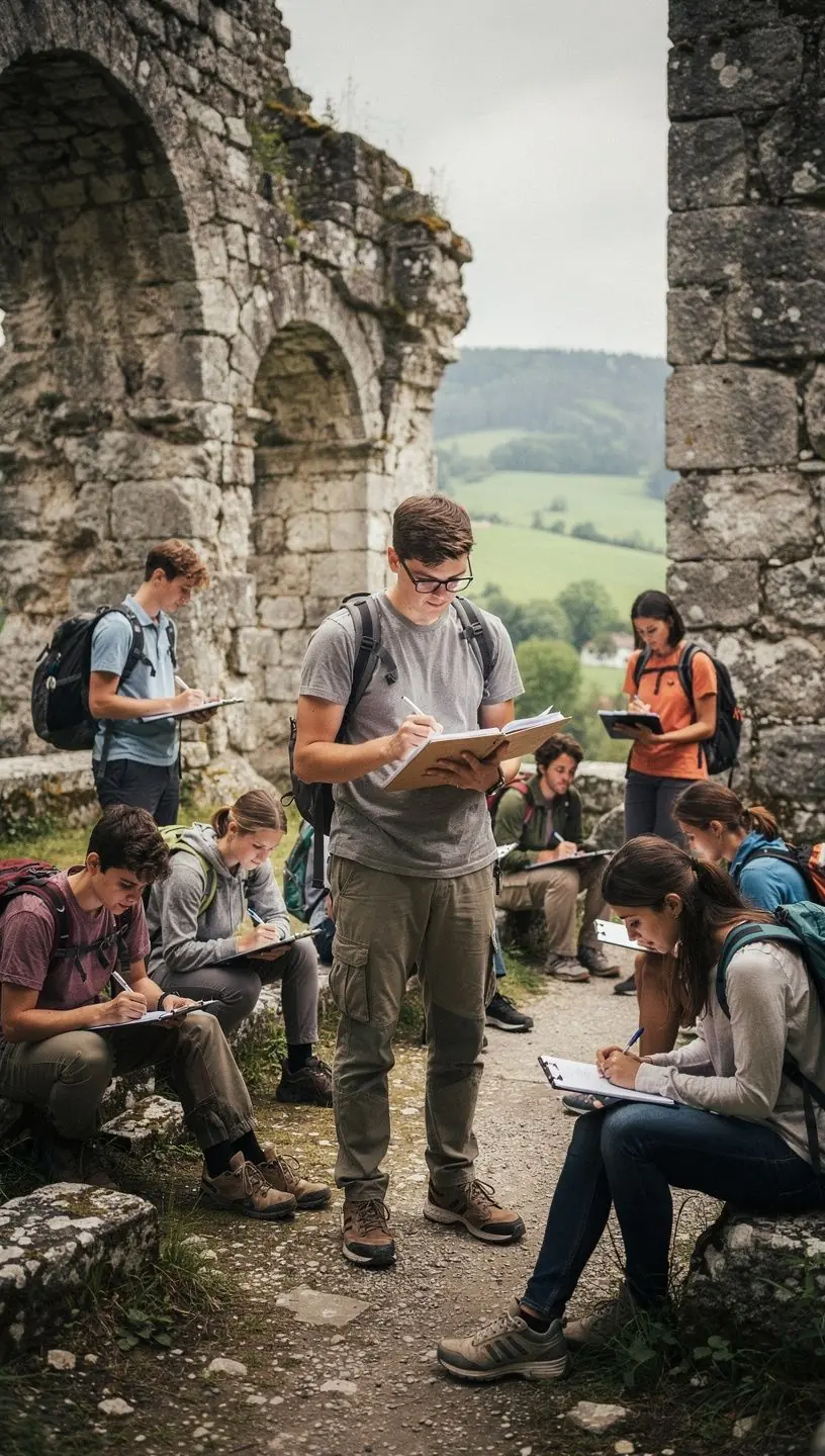 Ein Dozent erklärt die Grundlagen der kulturellen Anthropologie vor einer digitalen Präsentation.