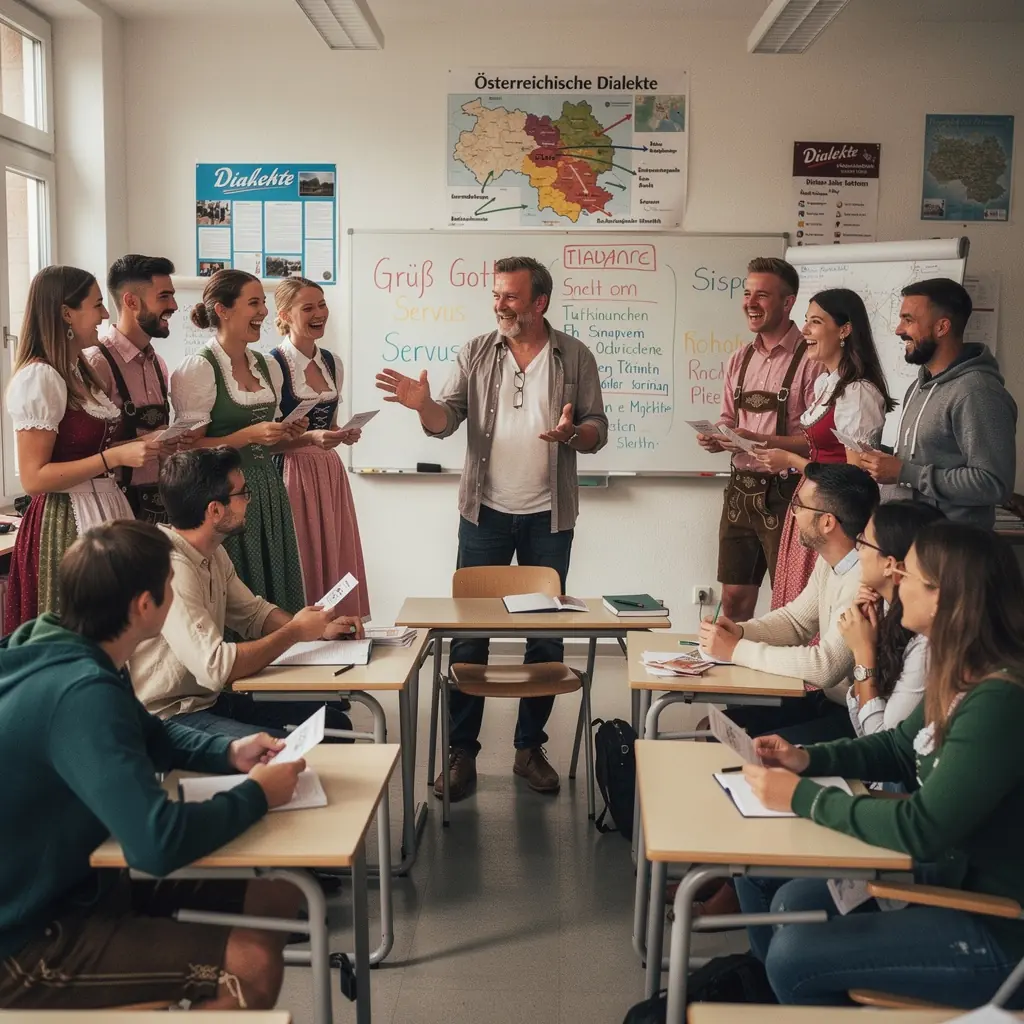 Ein Dozent erklärt die Grundlagen der kulturellen Anthropologie vor einer digitalen Präsentation.